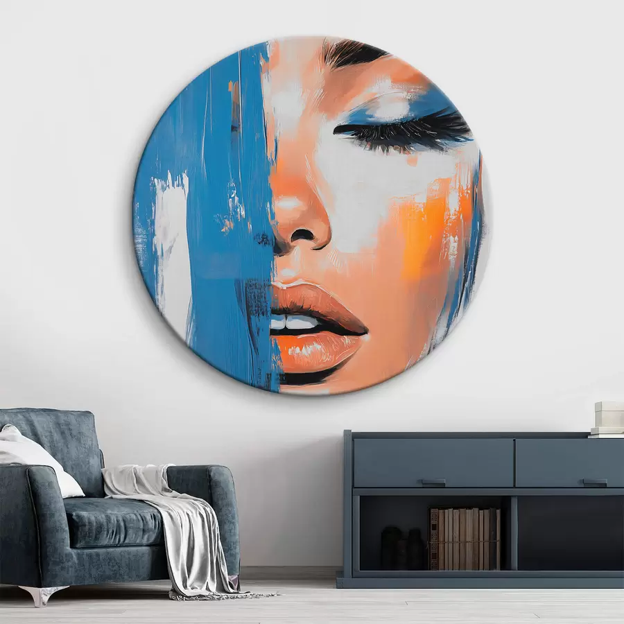  Schilderijen Portret van een vrouw met penseelstreken r42553