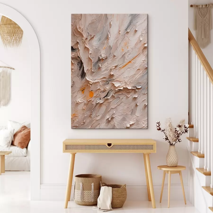  Peintures Peinture abstraite avec des couleurs noires et jaunes dans le style de la peinture à l'huile s42526