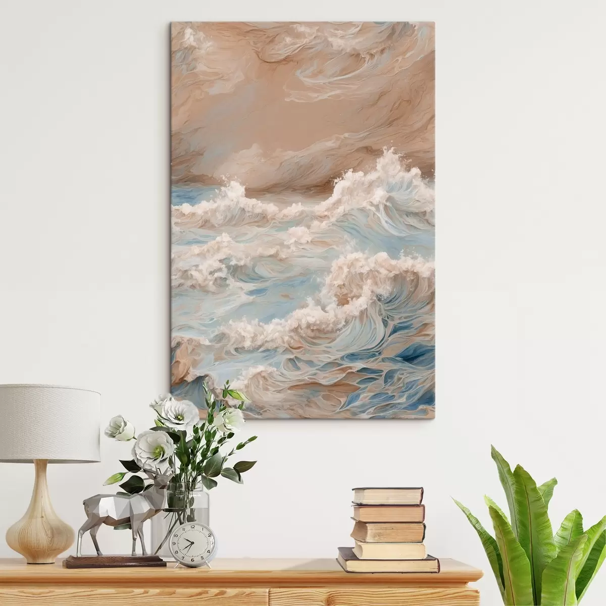  Peintures Mer déchaînée abstraite dans le style de la peinture à l'huile s42539