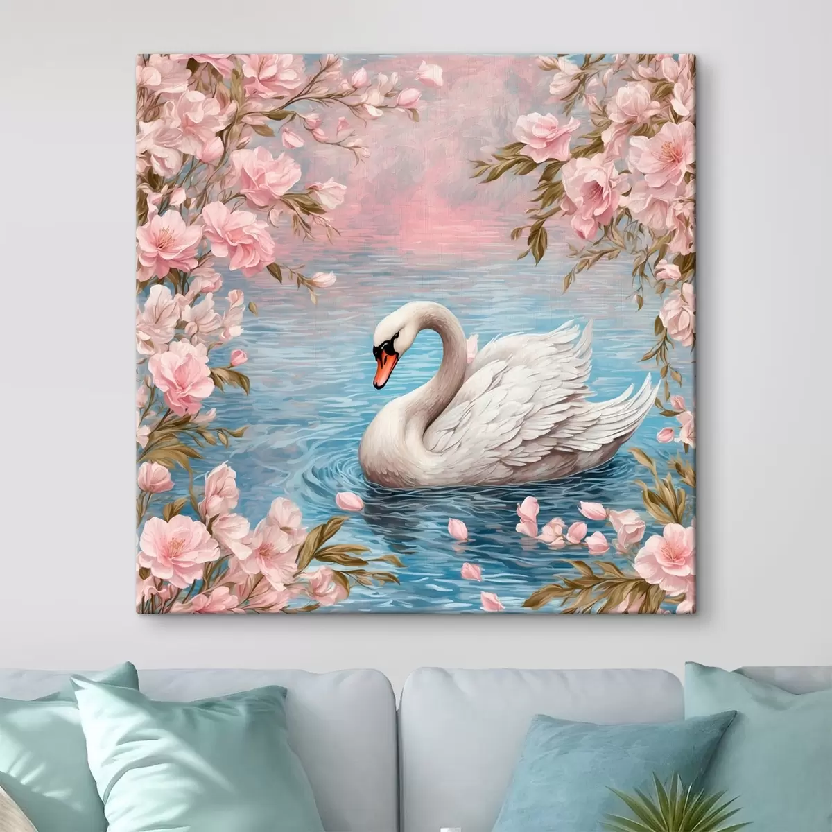  Peintures Cygne dans le lac s42543