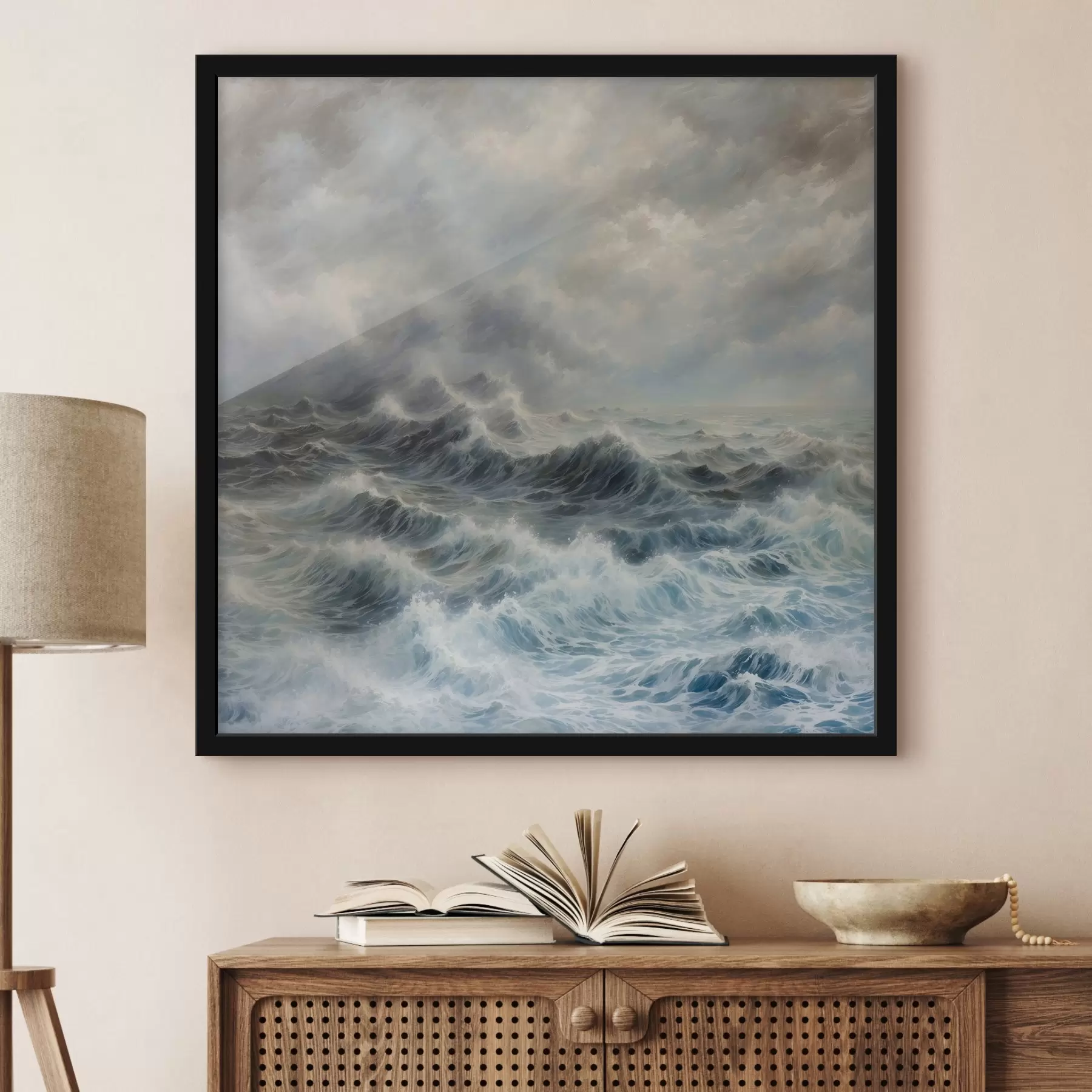 Fotobehang Storm in de zee f42530