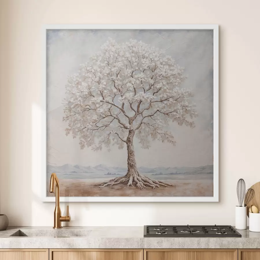 Papier peint photo Arbre en style cartnia à l'acrylique f42548