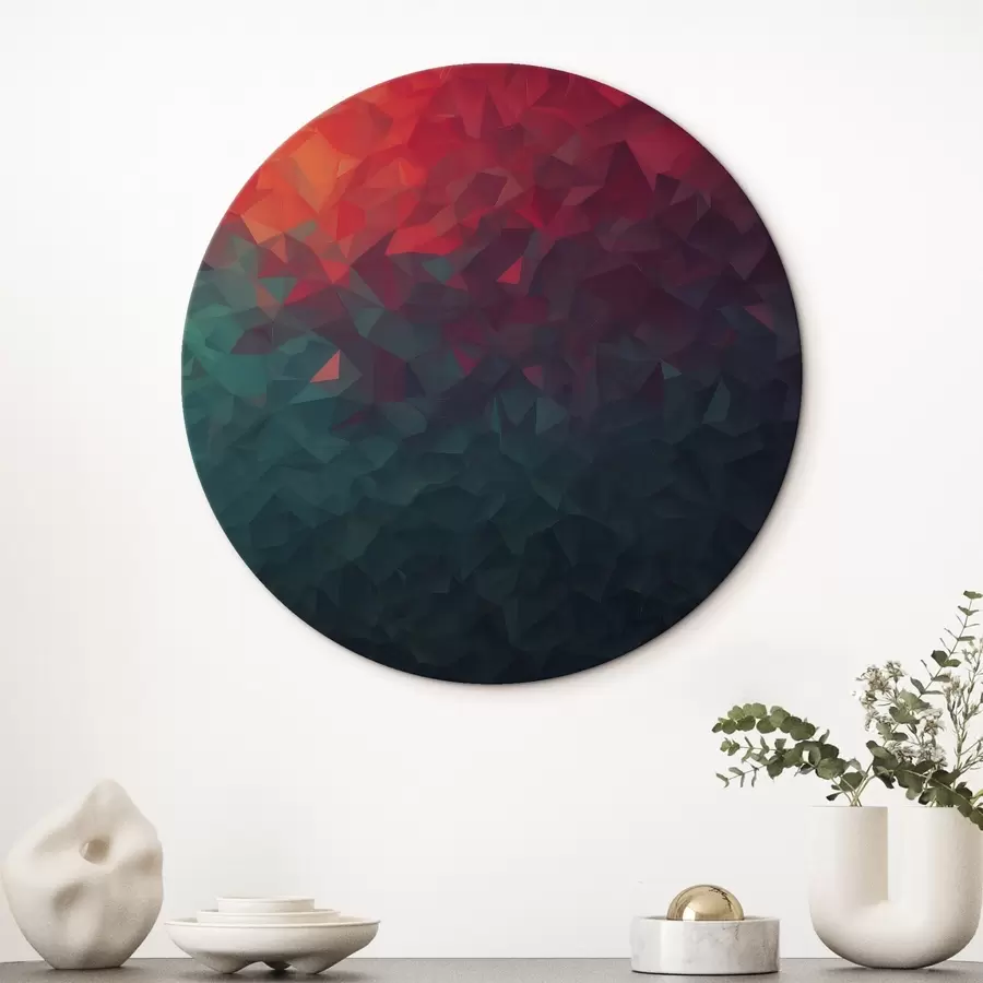  Schilderijen Overgang van oranje naar blauw r42513