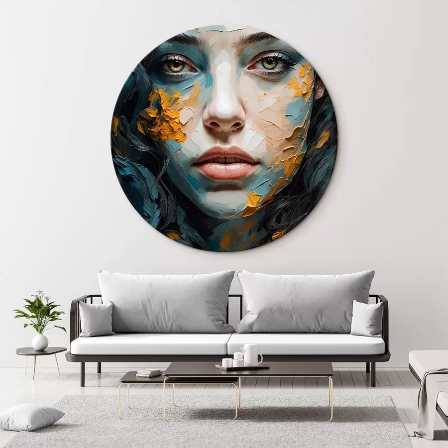  Schilderijen Meisjesgezicht in olieverfstijl r42538