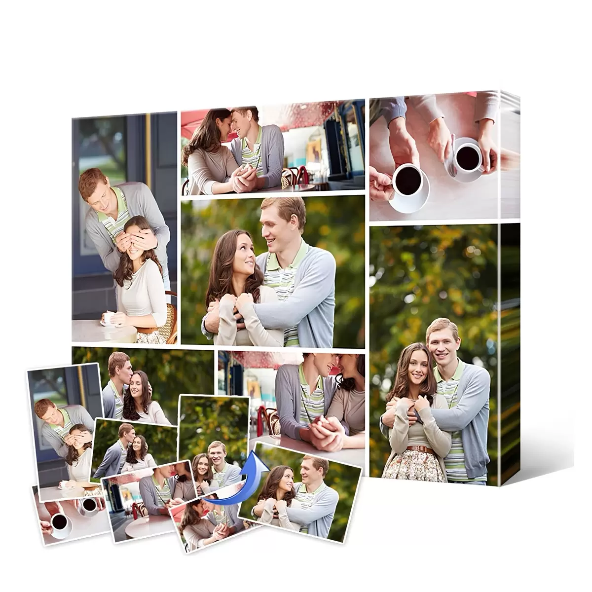  Schilderijen Fotocollage afdrukken op bestelling s42667