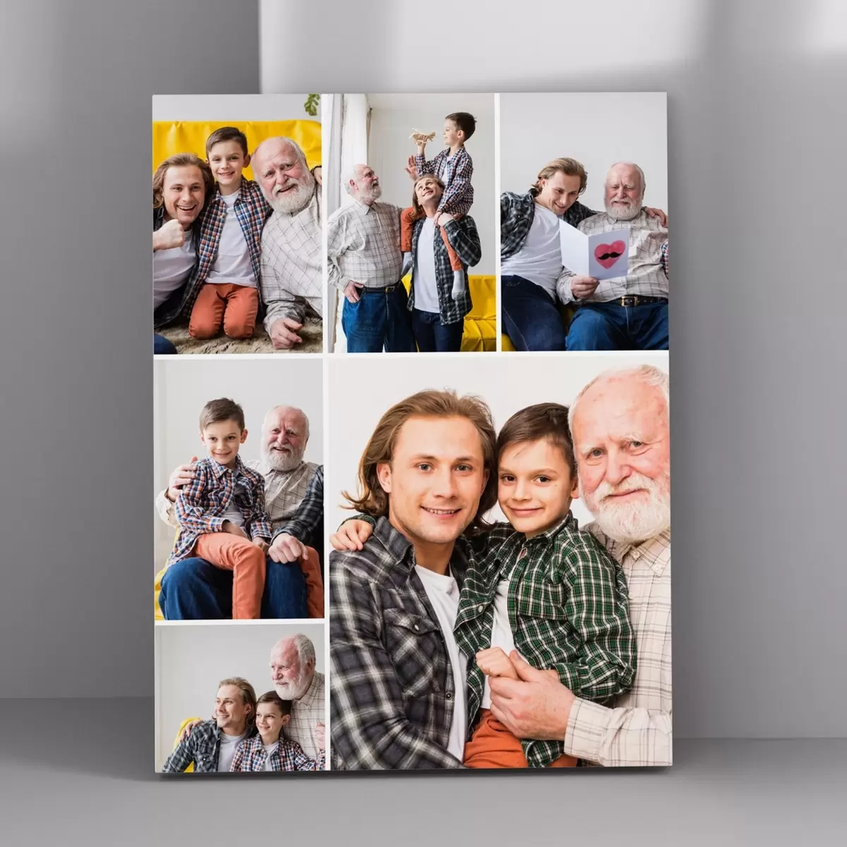  Schilderijen Fotocollage op canvas als cadeau voor het jubileum s42683