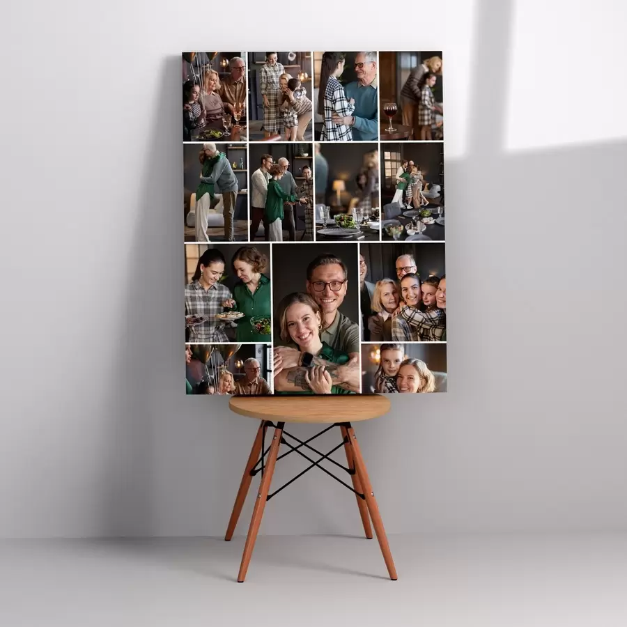  Schilderijen Fotocollage afdrukken op canvas met bezorging s42684