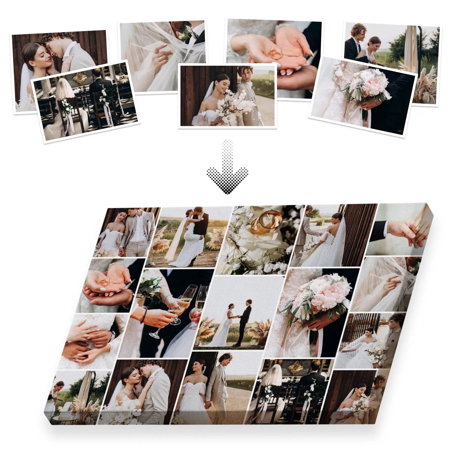  Peintures Collage photo sur toile avec livraison s42696