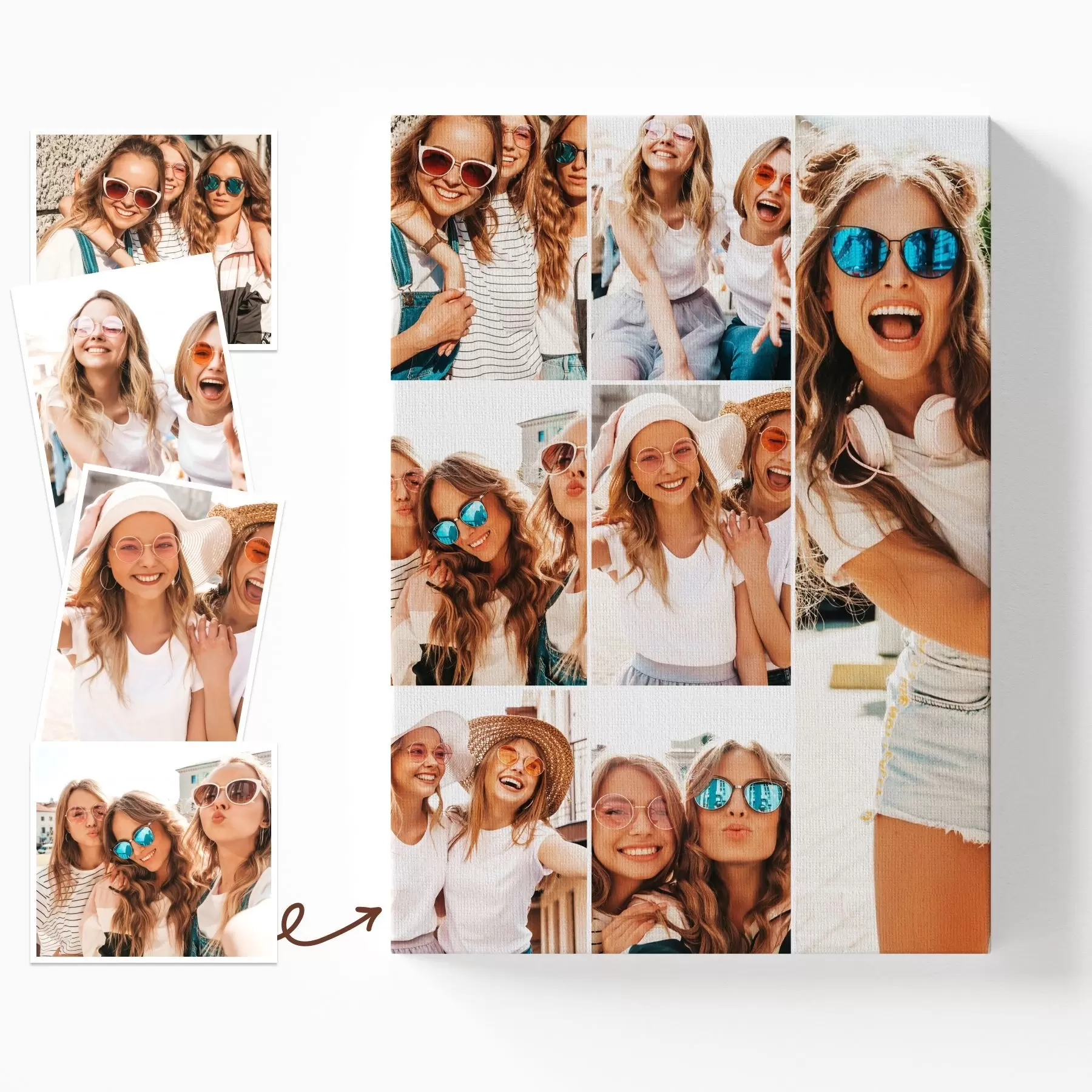  Schilderijen Een fotocollage op canvas kopen s42700