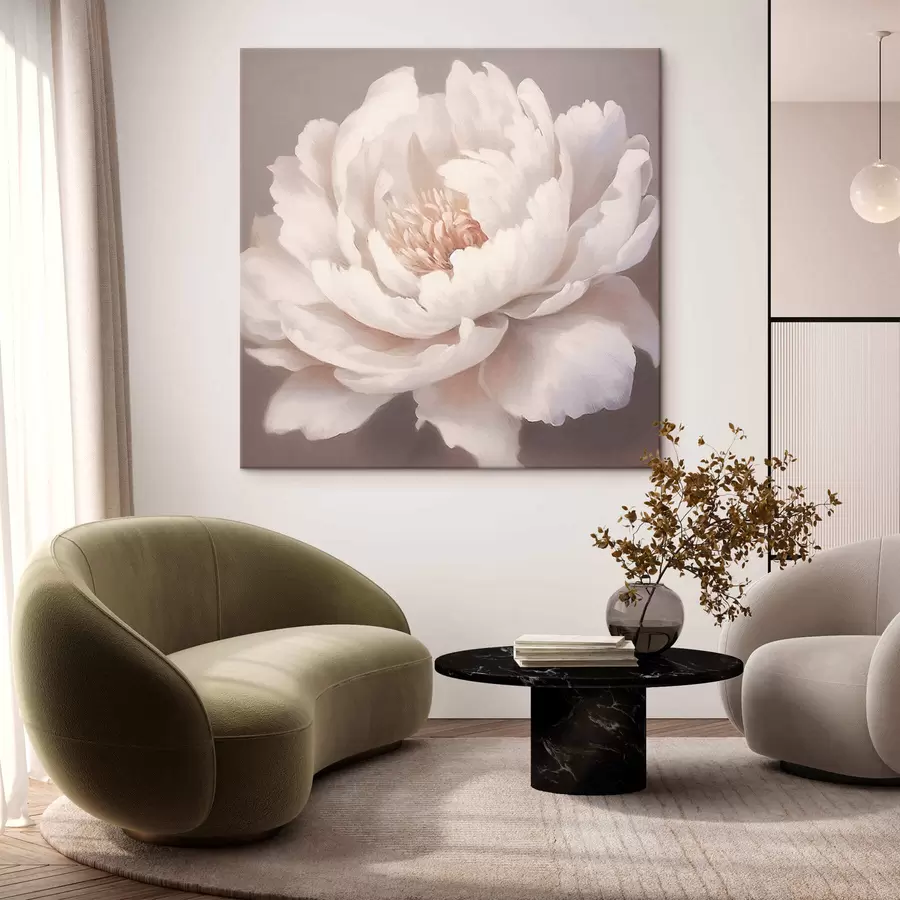  Schilderijen Grote witte pioen s42637