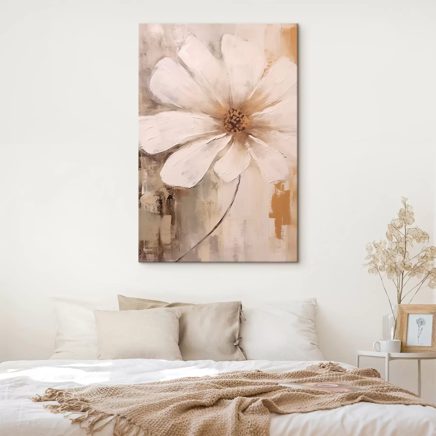  Peintures Grande fleur blanche s42641