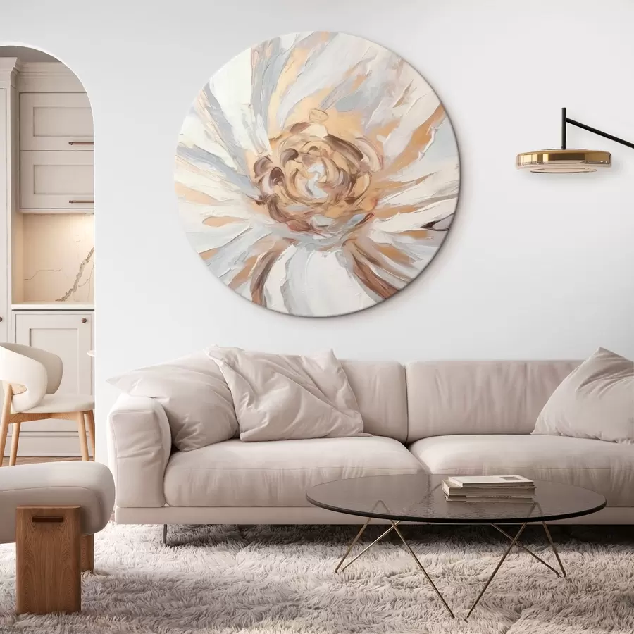  Schilderijen Grote witte bloementrend r42636