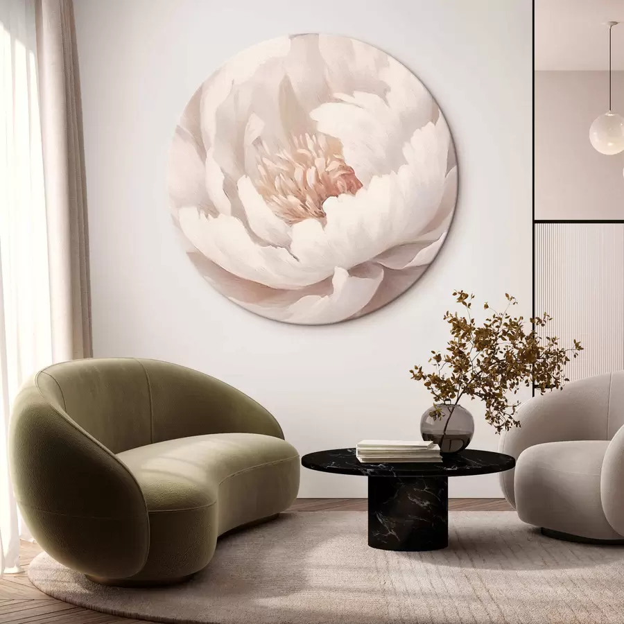  Peintures Grande pivoine blanche r42637