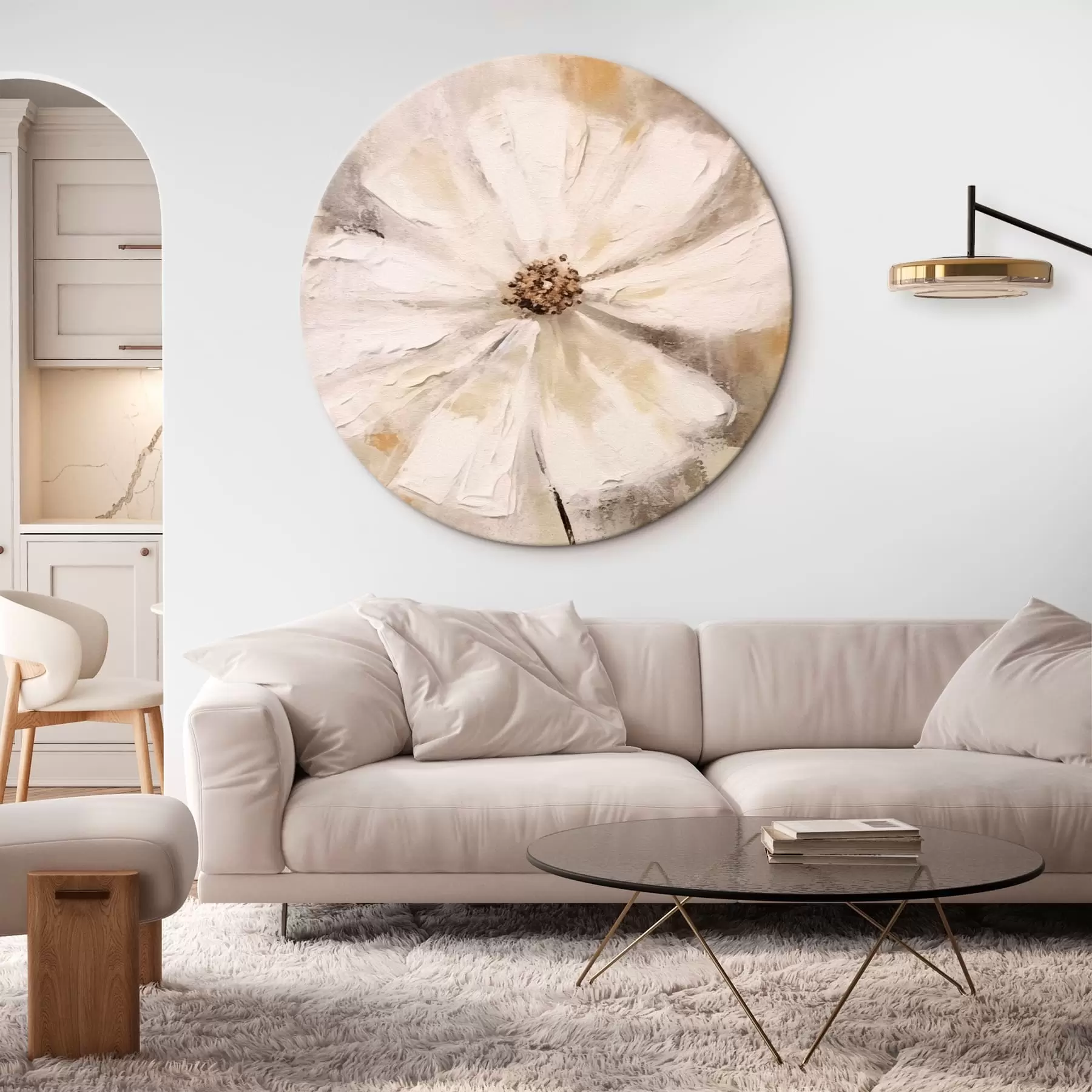  Schilderijen Witte bloemen trend r42640