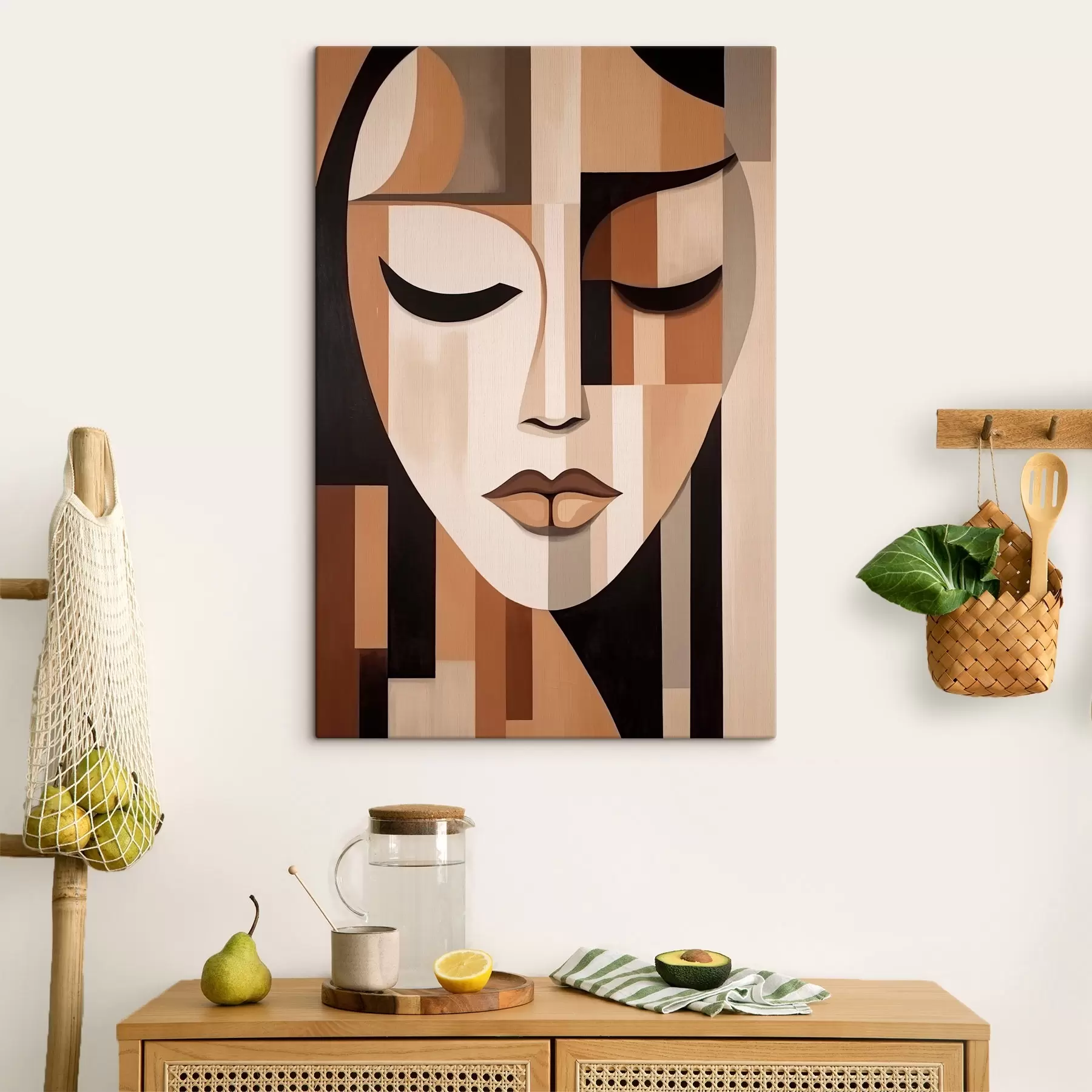 Papier peint photo Portrait géométrique s42657