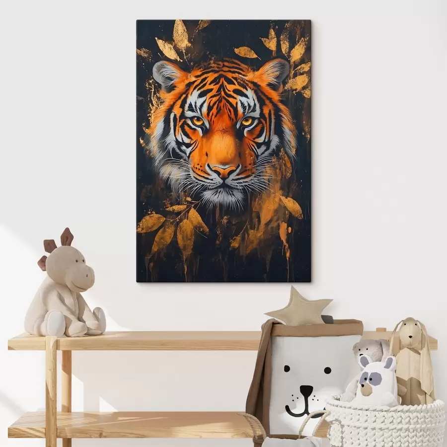  Peintures Portrait abstrait d'un tigre s42660