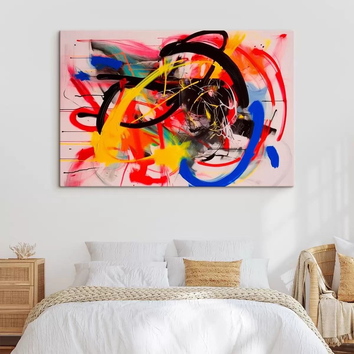  Peintures Composition abstraite aux couleurs vives s42663