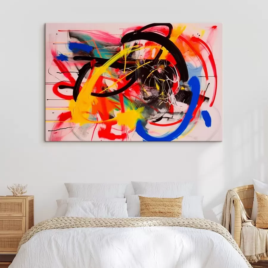  Peintures Composition abstraite aux couleurs vives s42663