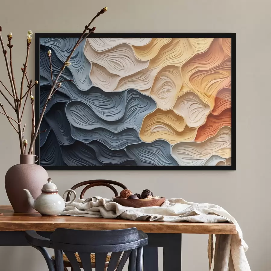 Fotobehang Abstracte kleurlagen met textuur f42647