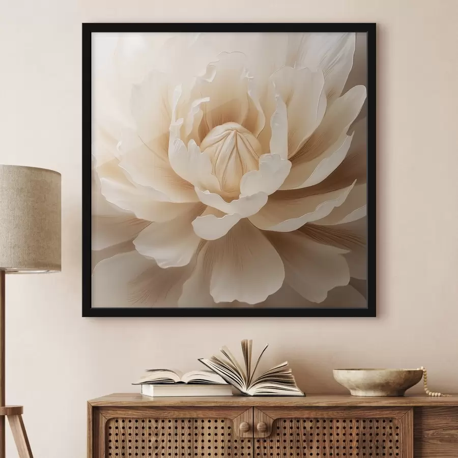 Papier peint photo Fleur de crème f42656