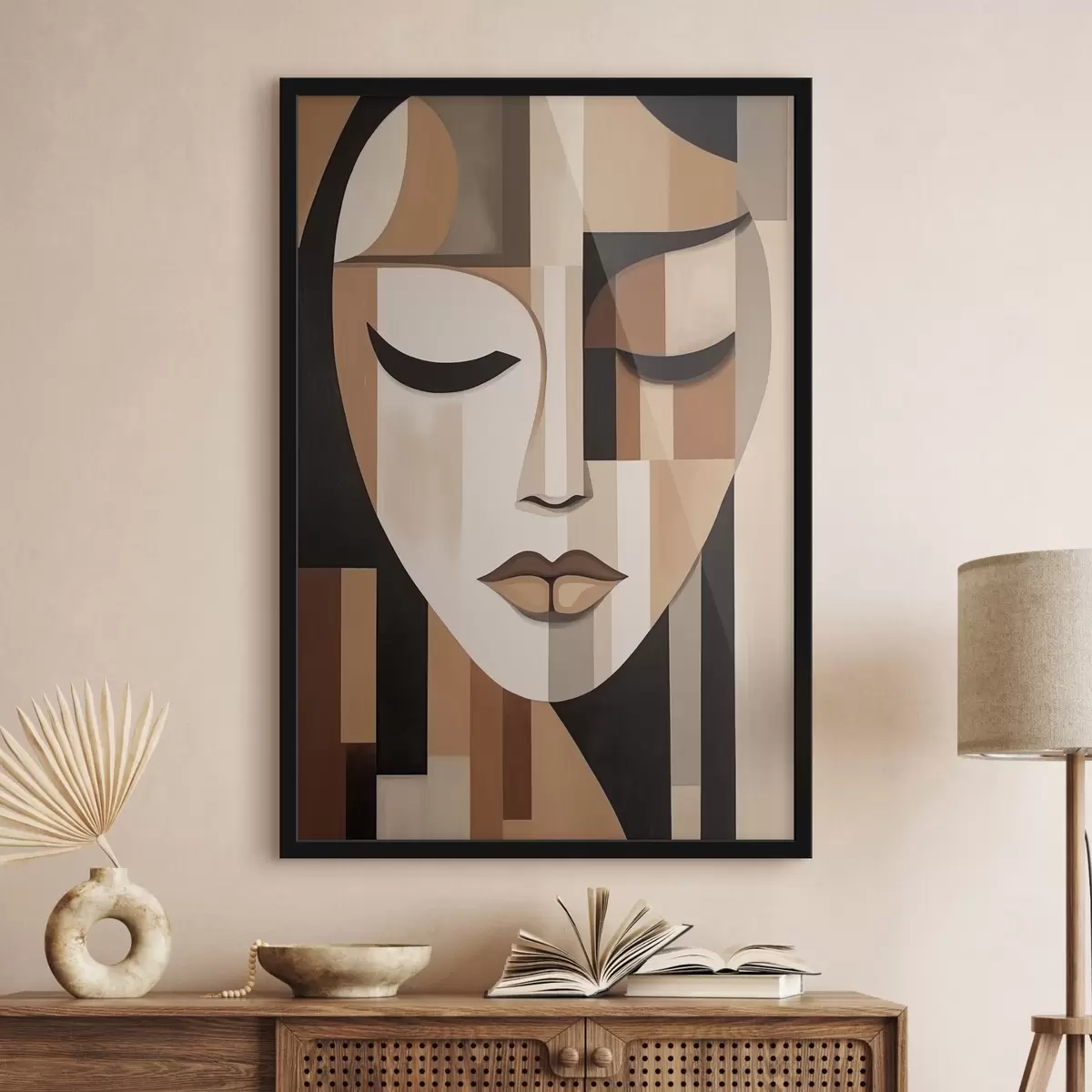 Affiche Portrait géométrique f42657