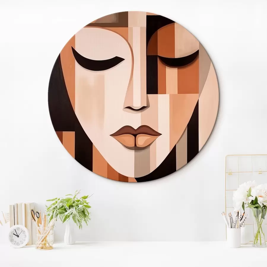  Schilderijen Geometrisch portret r42657