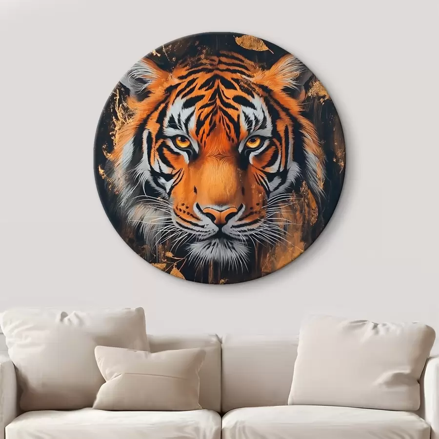  Schilderijen Abstract portret van een tijger r42660