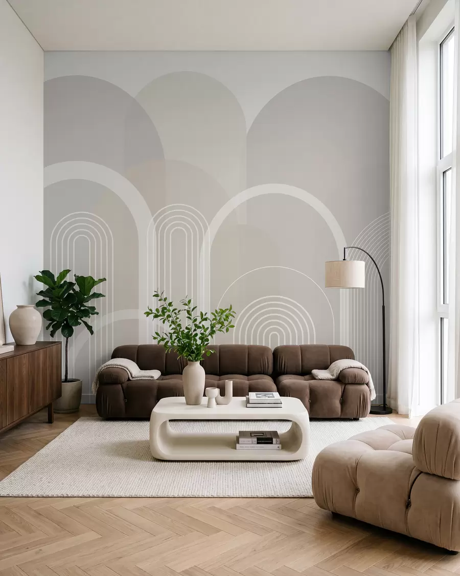 Fotobehang Geometrische bogen boho w02935v1