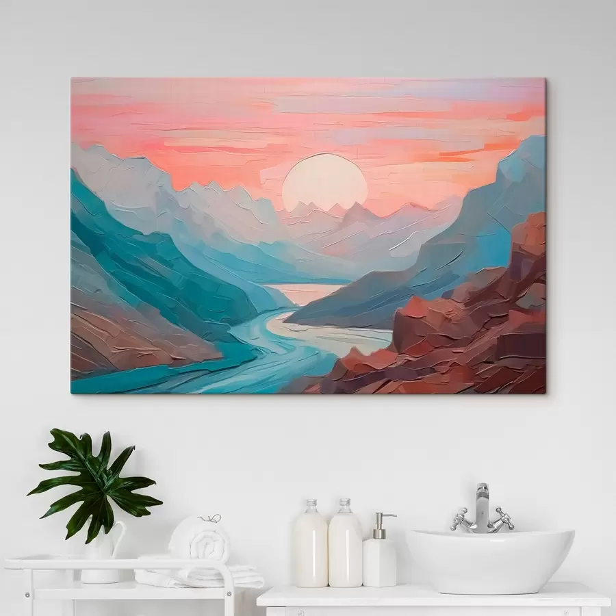  Peintures Paysage de montagne abstrait s42754