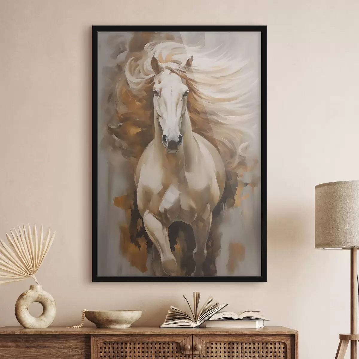 Affiche Cheval blanc f42747