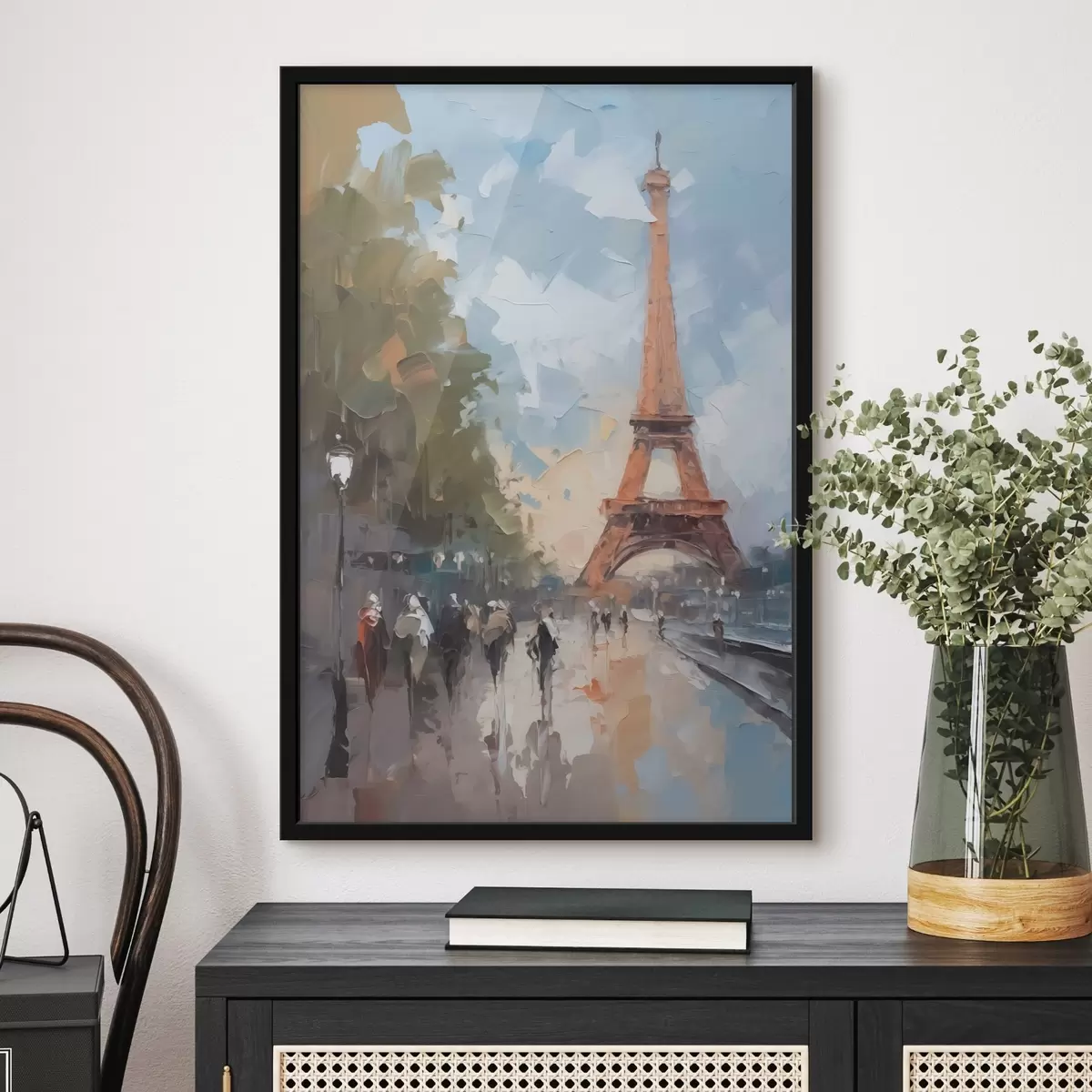 Affiche Paysage abstrait d'une rue de Paris f42755