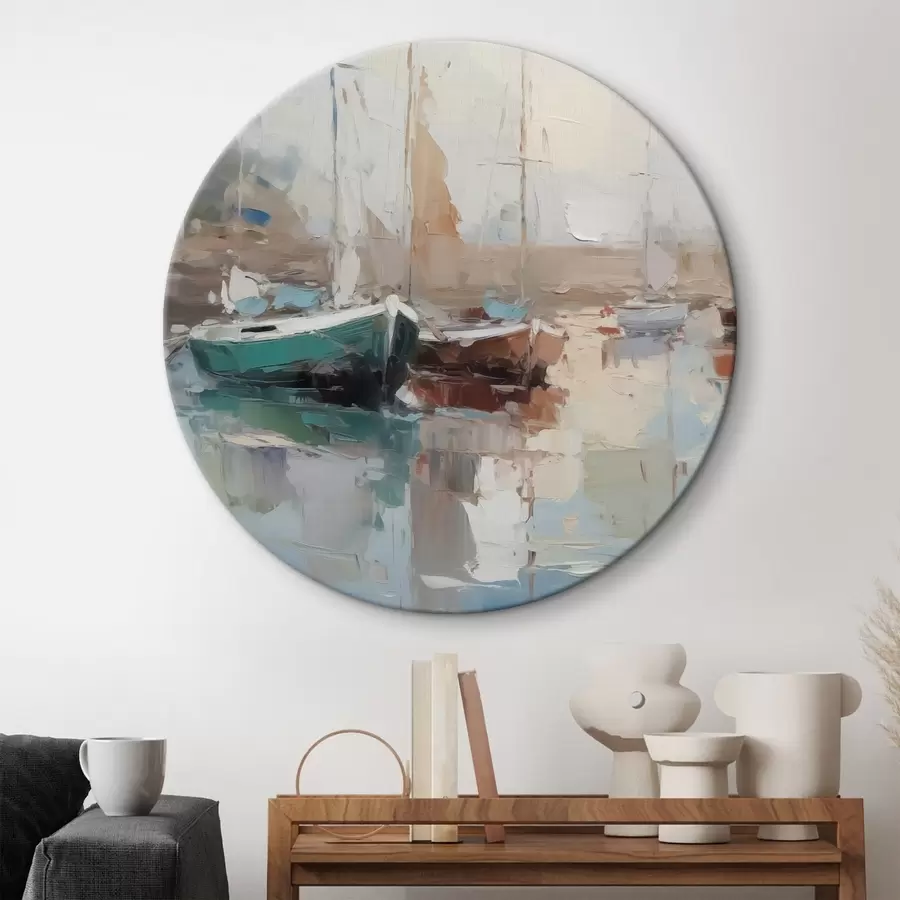  Peintures Bateaux imitation peinture abstraite r42743