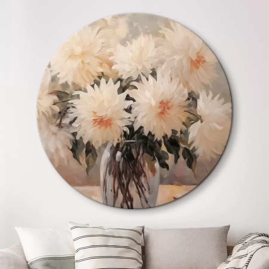  Peintures Chrysanthèmes dans un vase imitation peinture r42744