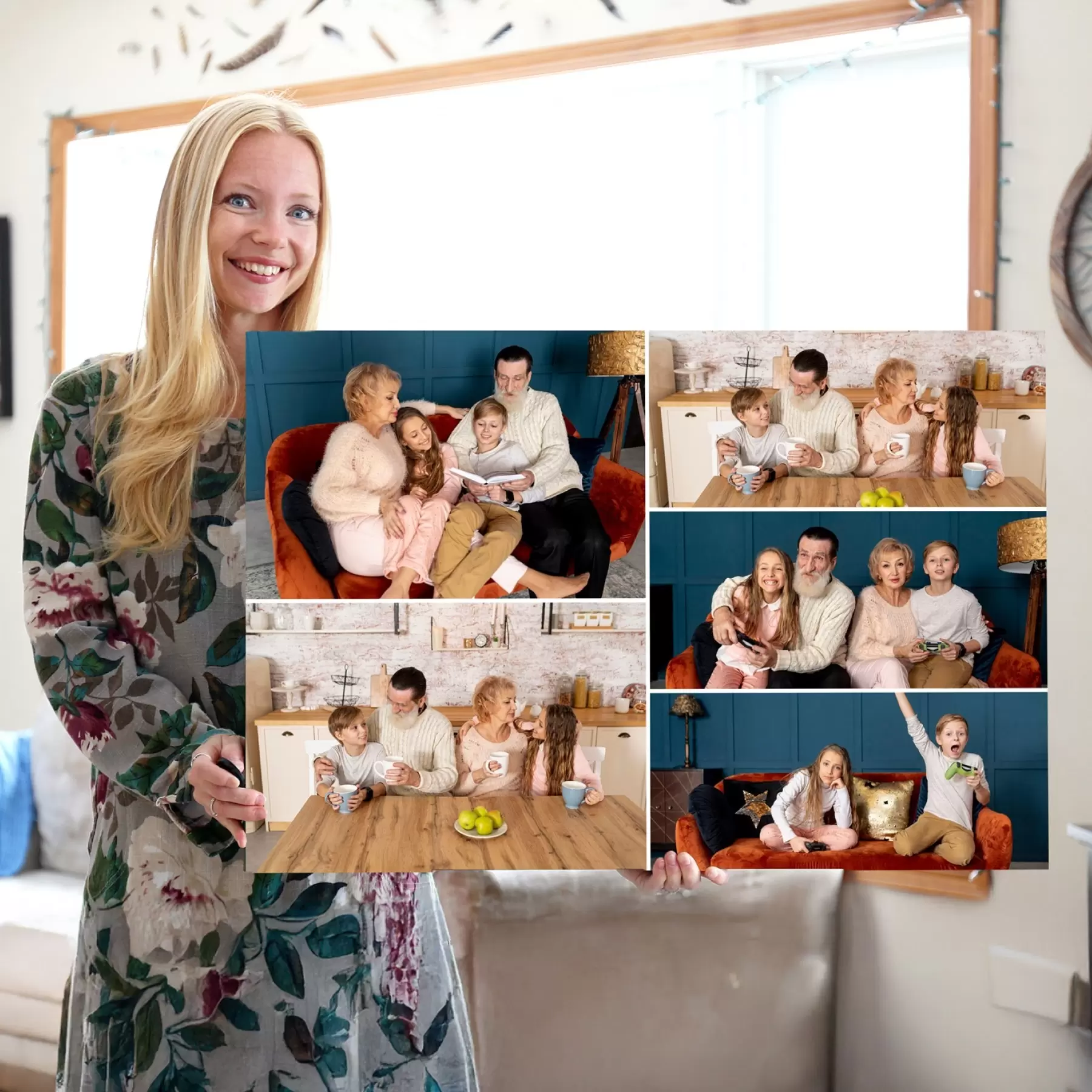  Schilderijen Dierbare familieherinneringen in vreugdevolle momenten s42802