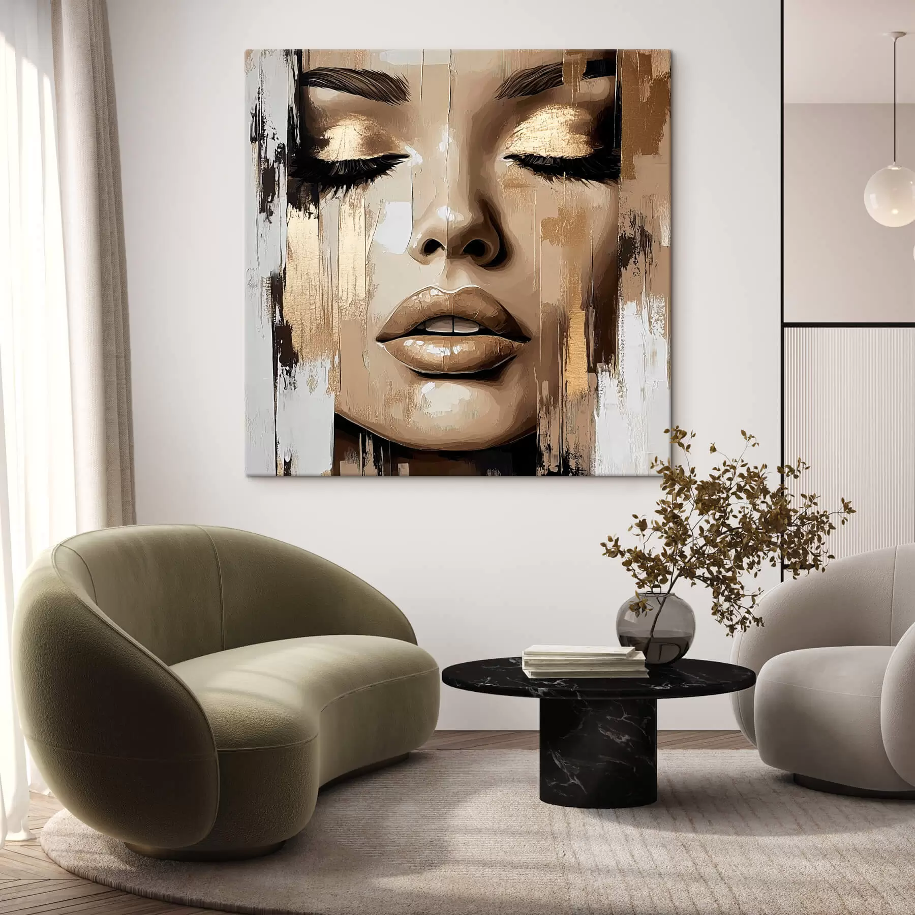  Peintures Un portrait de femme s42598