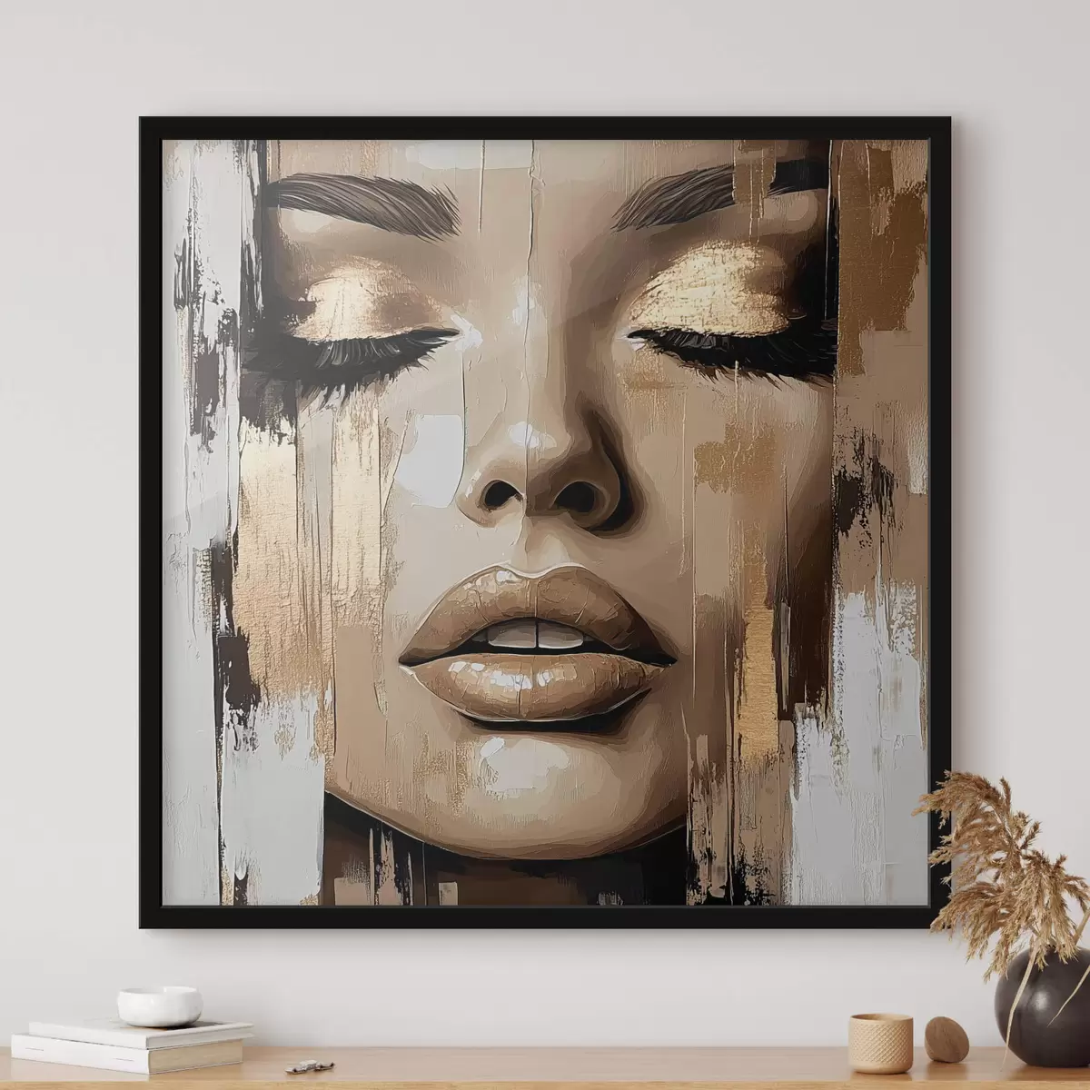 Poster Een portret van een vrouw f42598