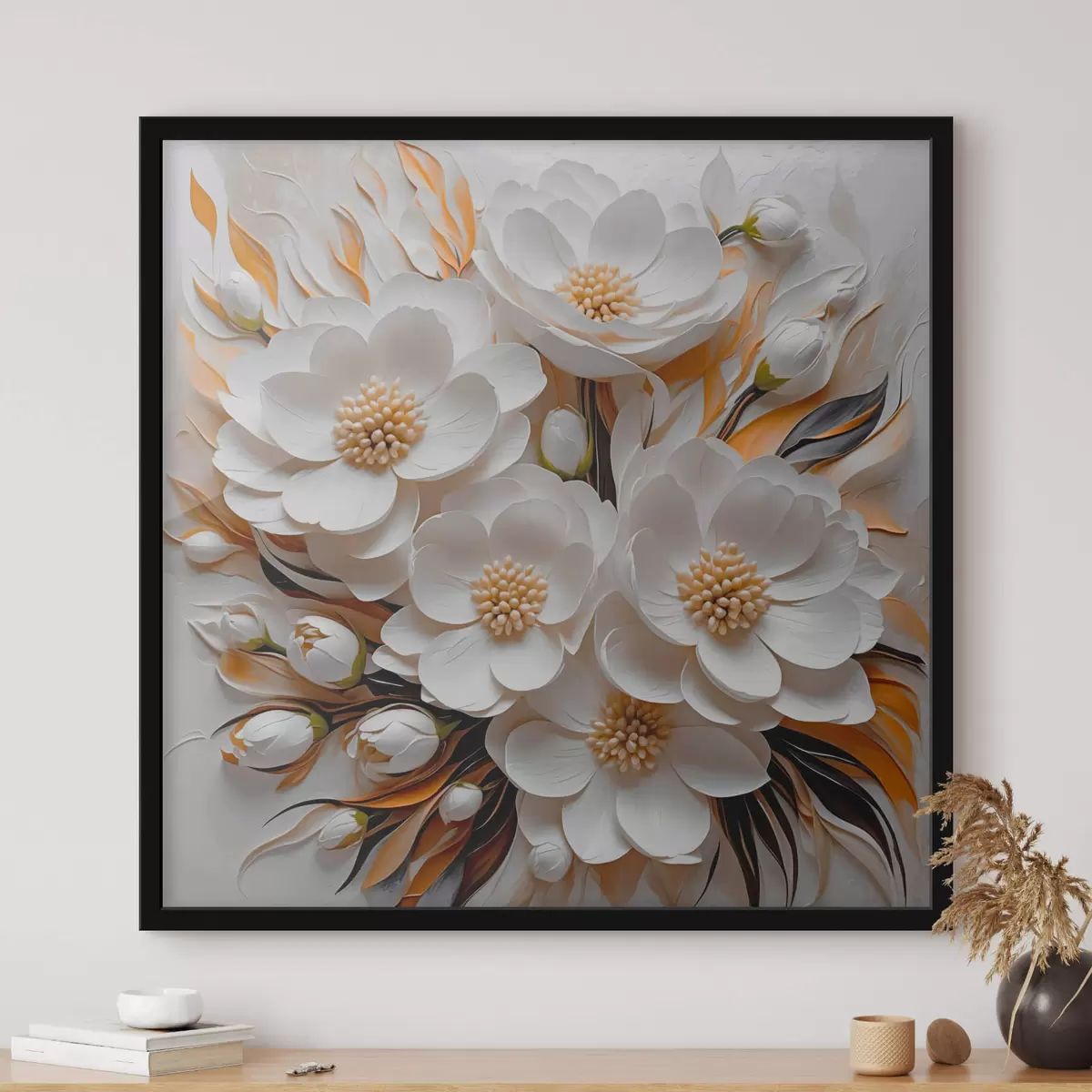 Poster Een boeket bloemen f42702