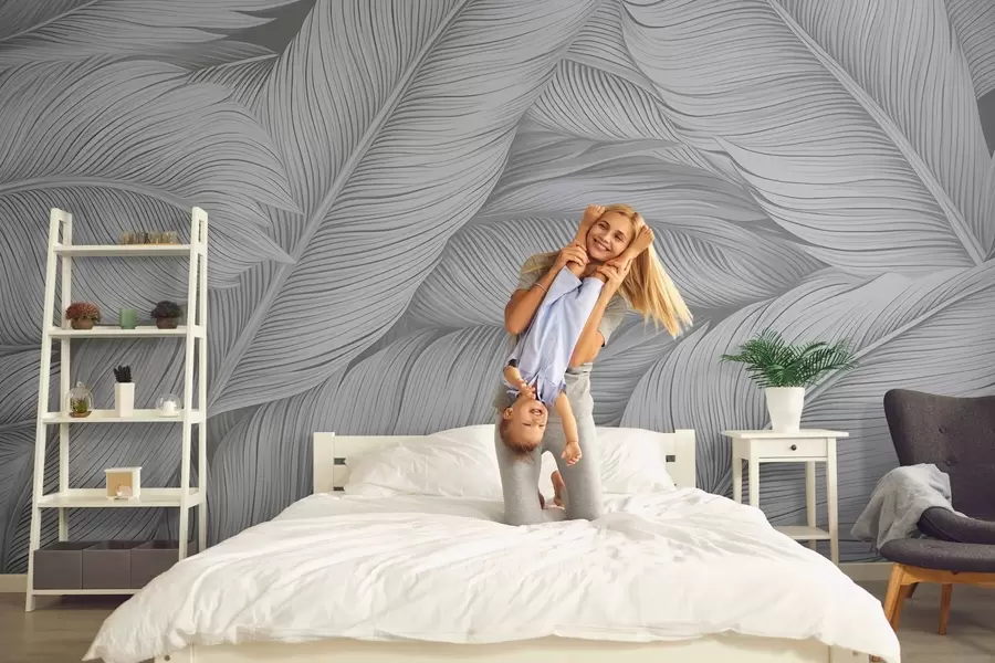 Fotobehang Grote geschilderde veren w02973