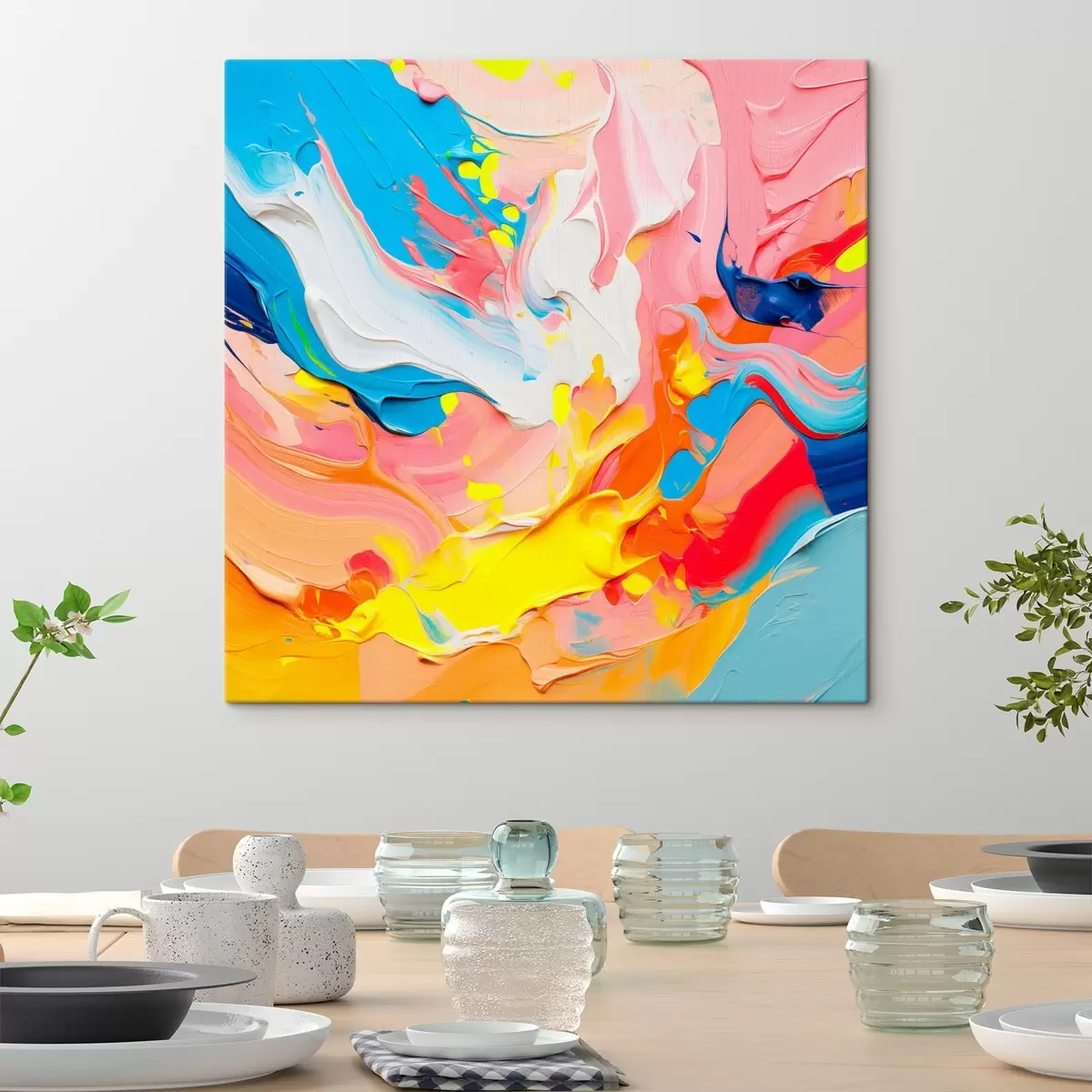  Schilderijen Heldere abstracte compositie s42810