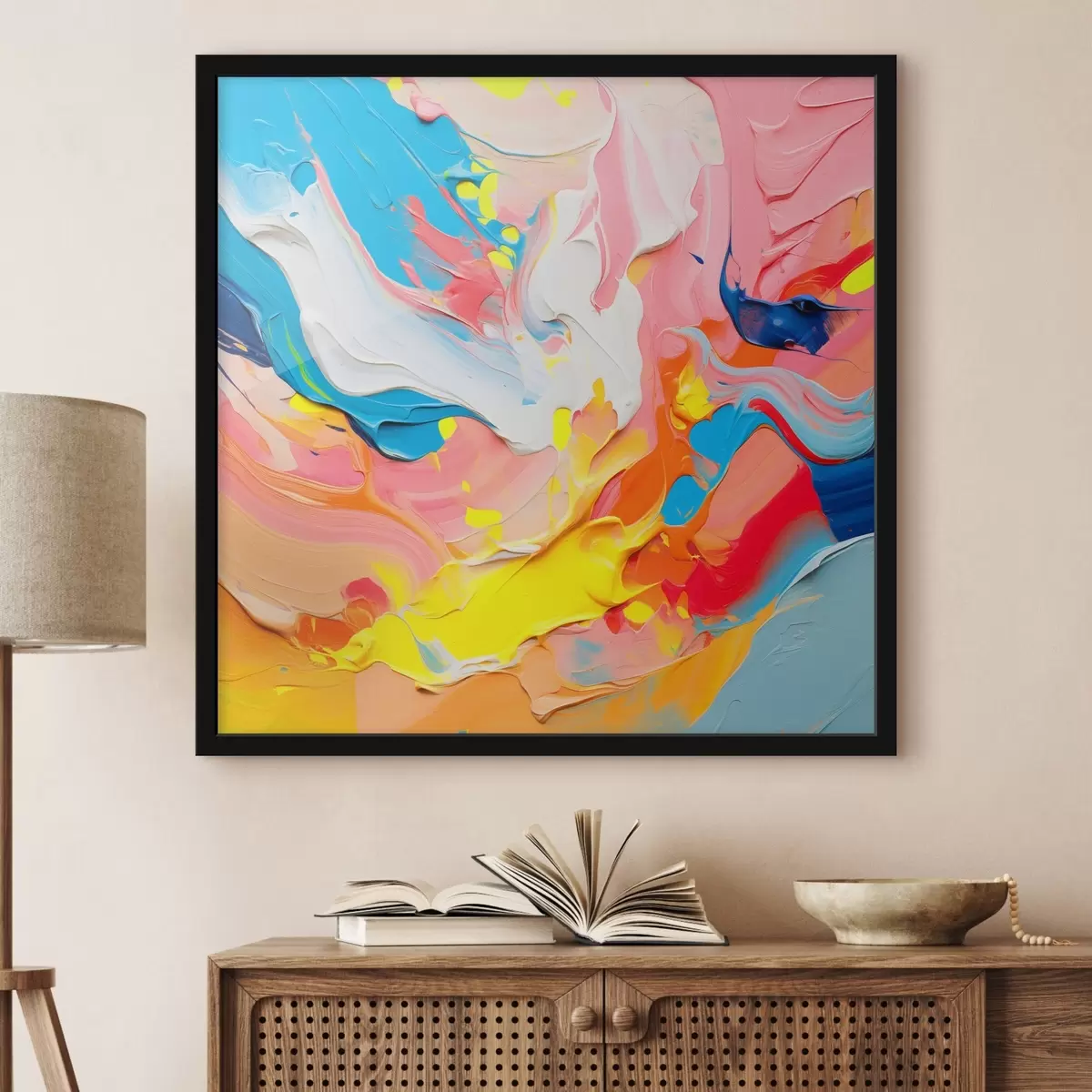 Affiche Composition abstraite lumineuse f42810