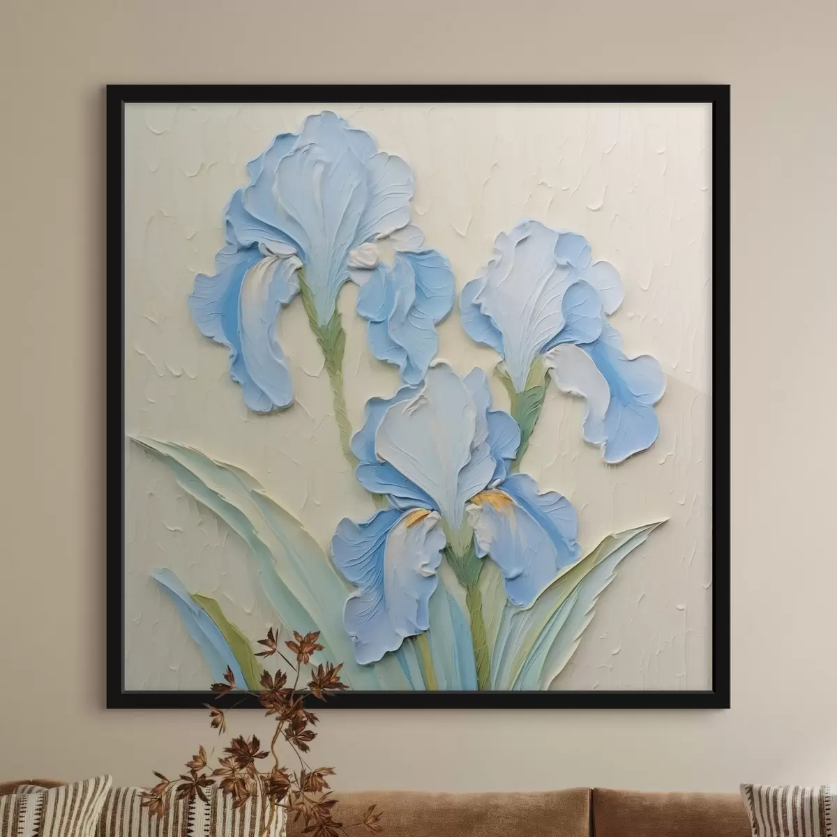 Affiche Iris bleus f42811