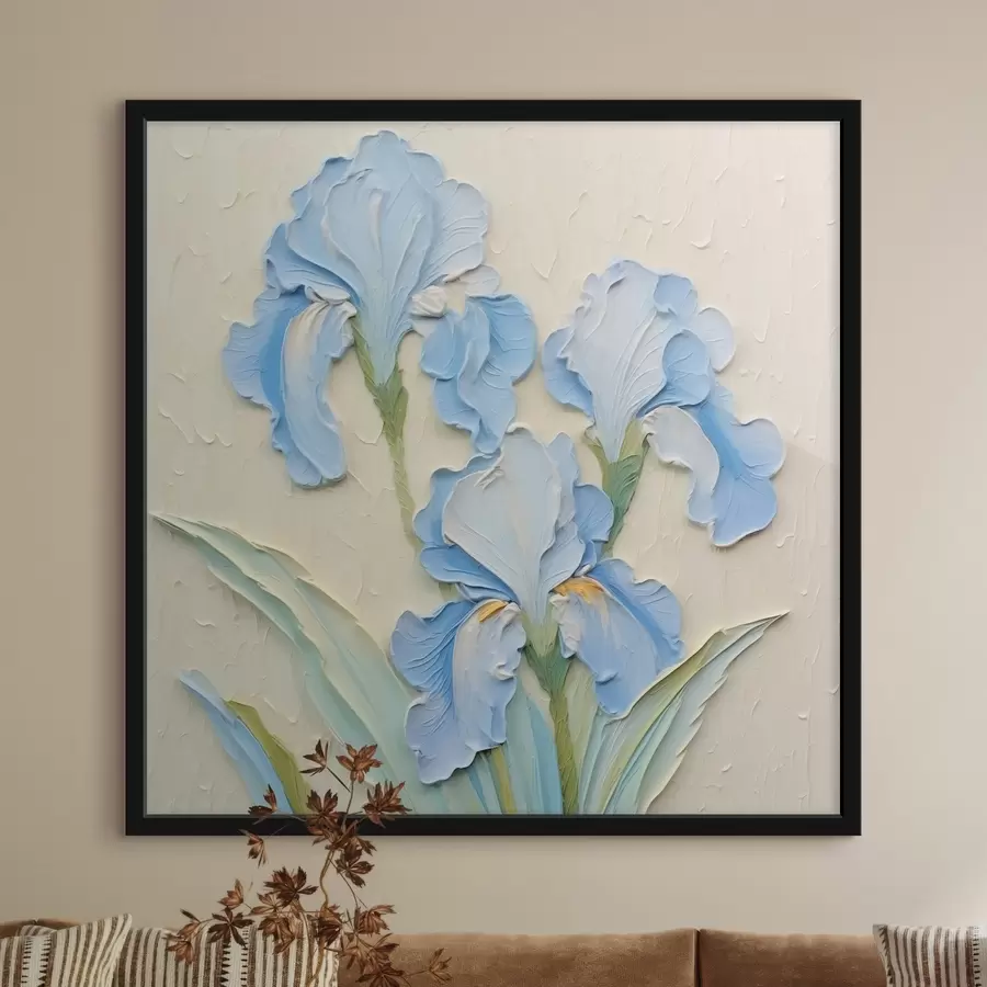 Fotobehang Blauwe irissen f42811