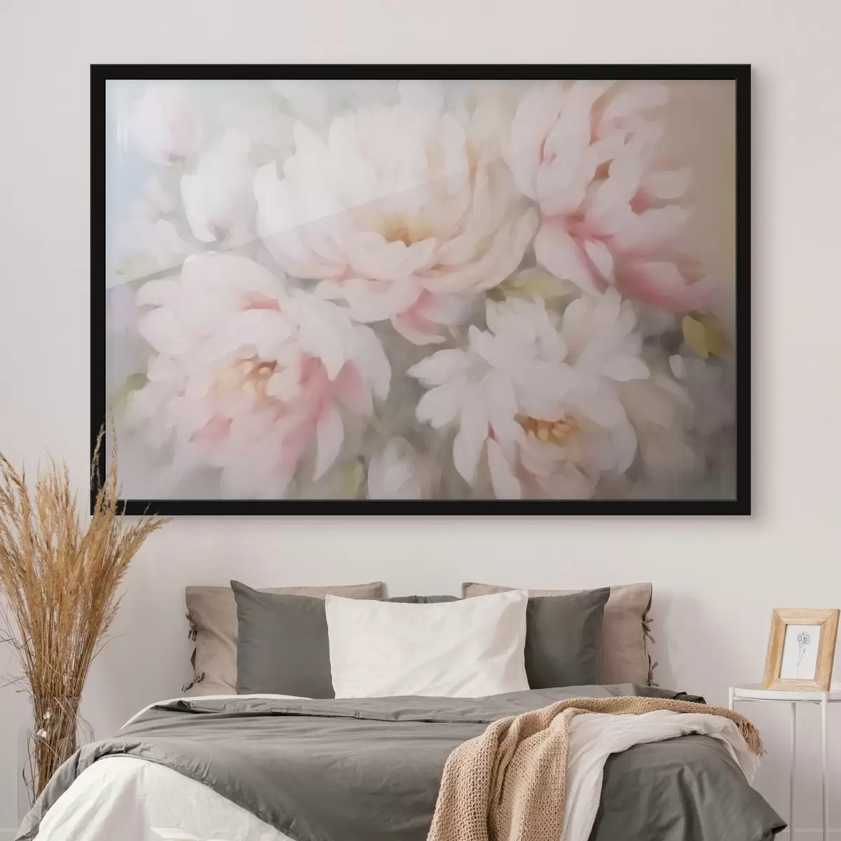 Poster Vage pioenrozen f42812