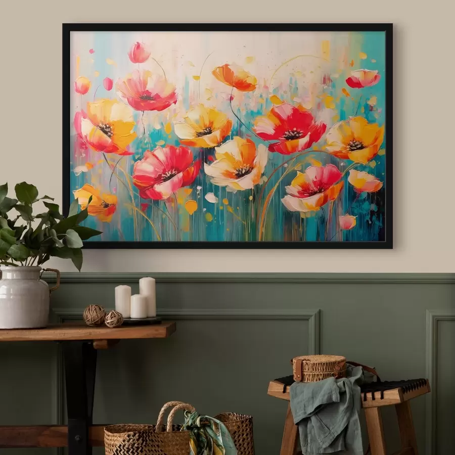 Papier peint photo Coquelicots lumineux f42813