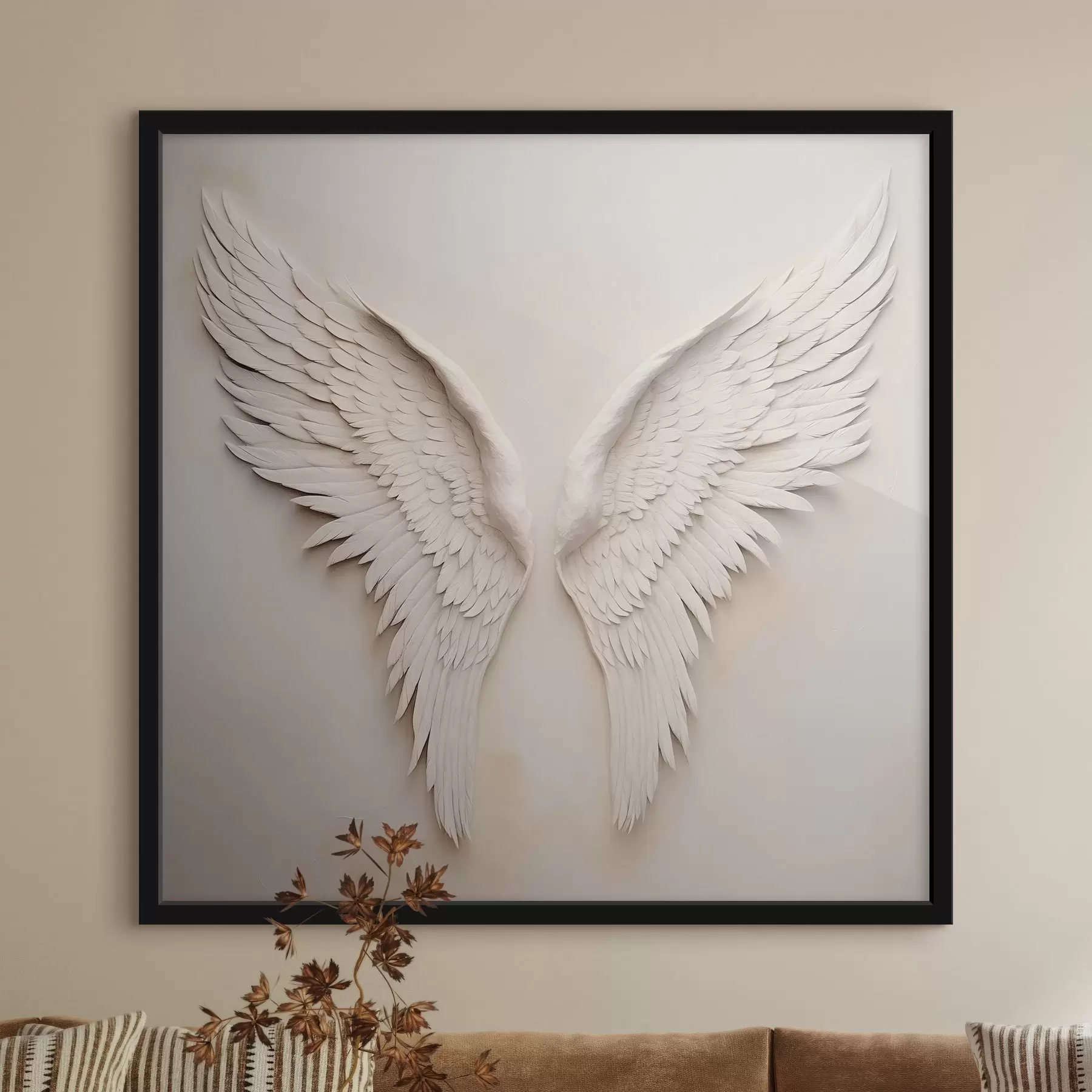 Fotobehang Witte vleugels f42816