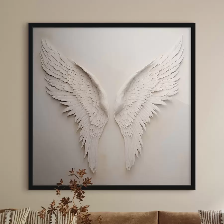 Papier peint photo Ailes blanches f42816