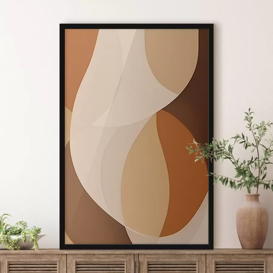  Peintures Motif abstrait de formes lisses f42817