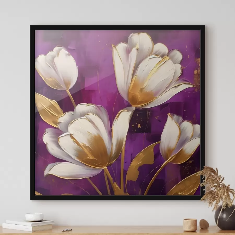 Papier peint photo Tulipes blanches f42819