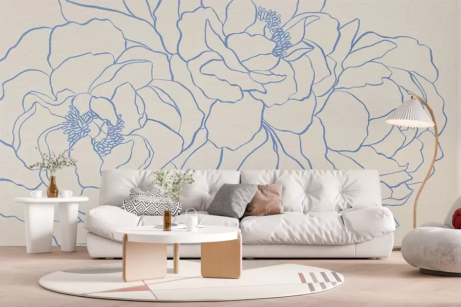 Fotobehang Minimalistische rozen w08714v1