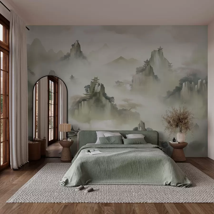 Fotobehang Rotstoppen imitatie aquarel w03036